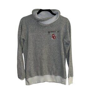 Gameday Coutore Grey Oklahoma Sooners Long Sleeve Pullover Sweatshirt Size Small